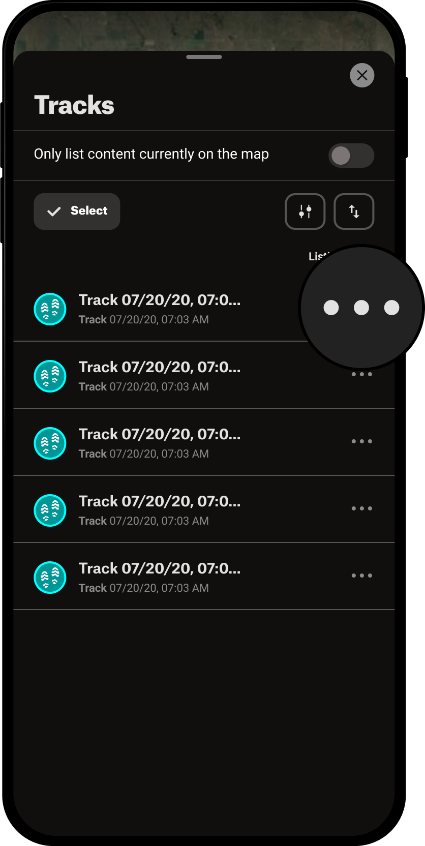 Track Options Tracks Menu Hunt App.png