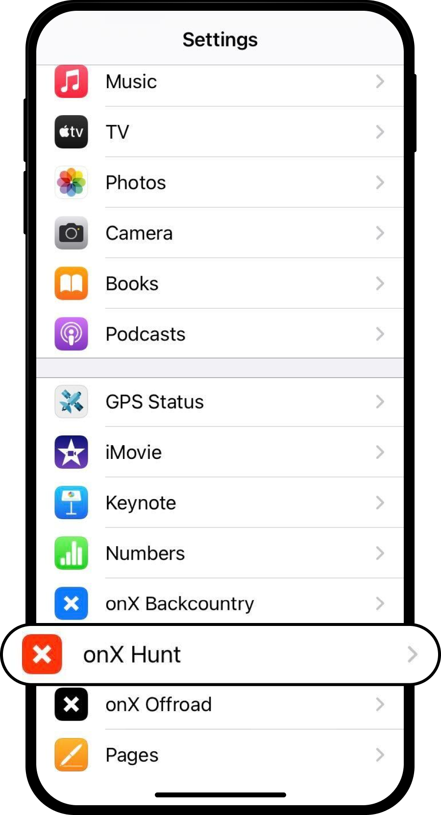 iOS Settings onX Hunt.png