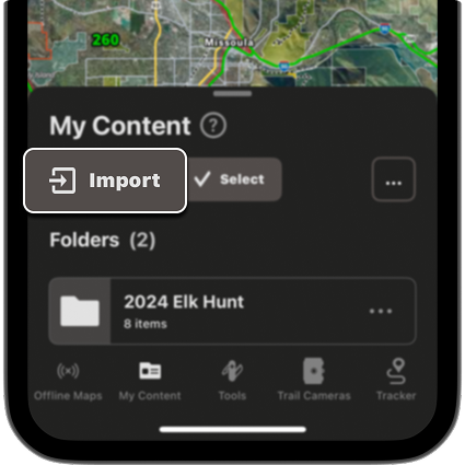 Import My Content Menu Hunt App.png
