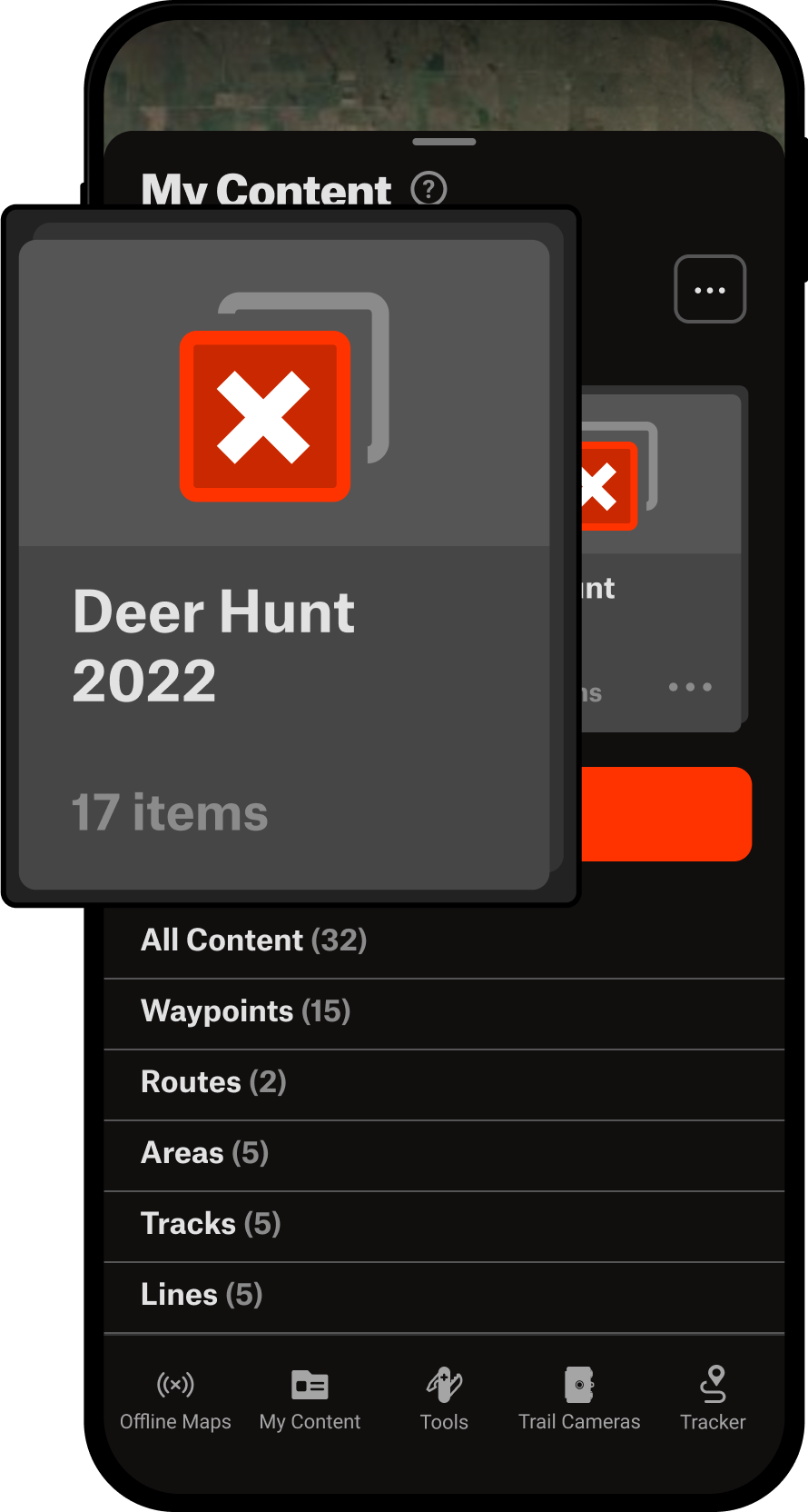 Folders My Content Menu Hunt App.png