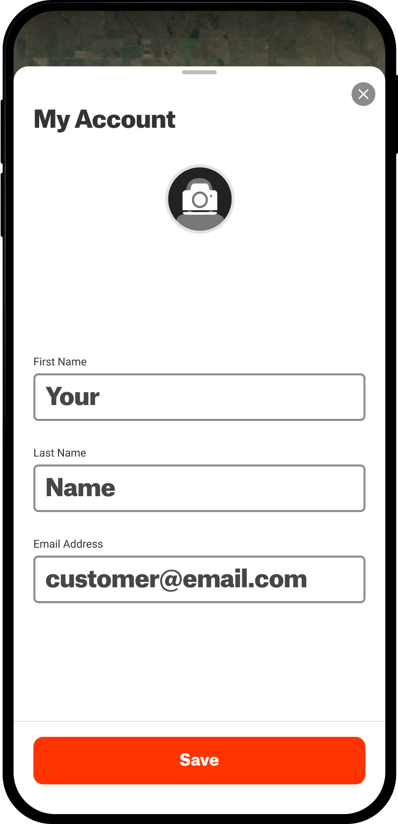 Change Name and Email My Account Hunt App.png