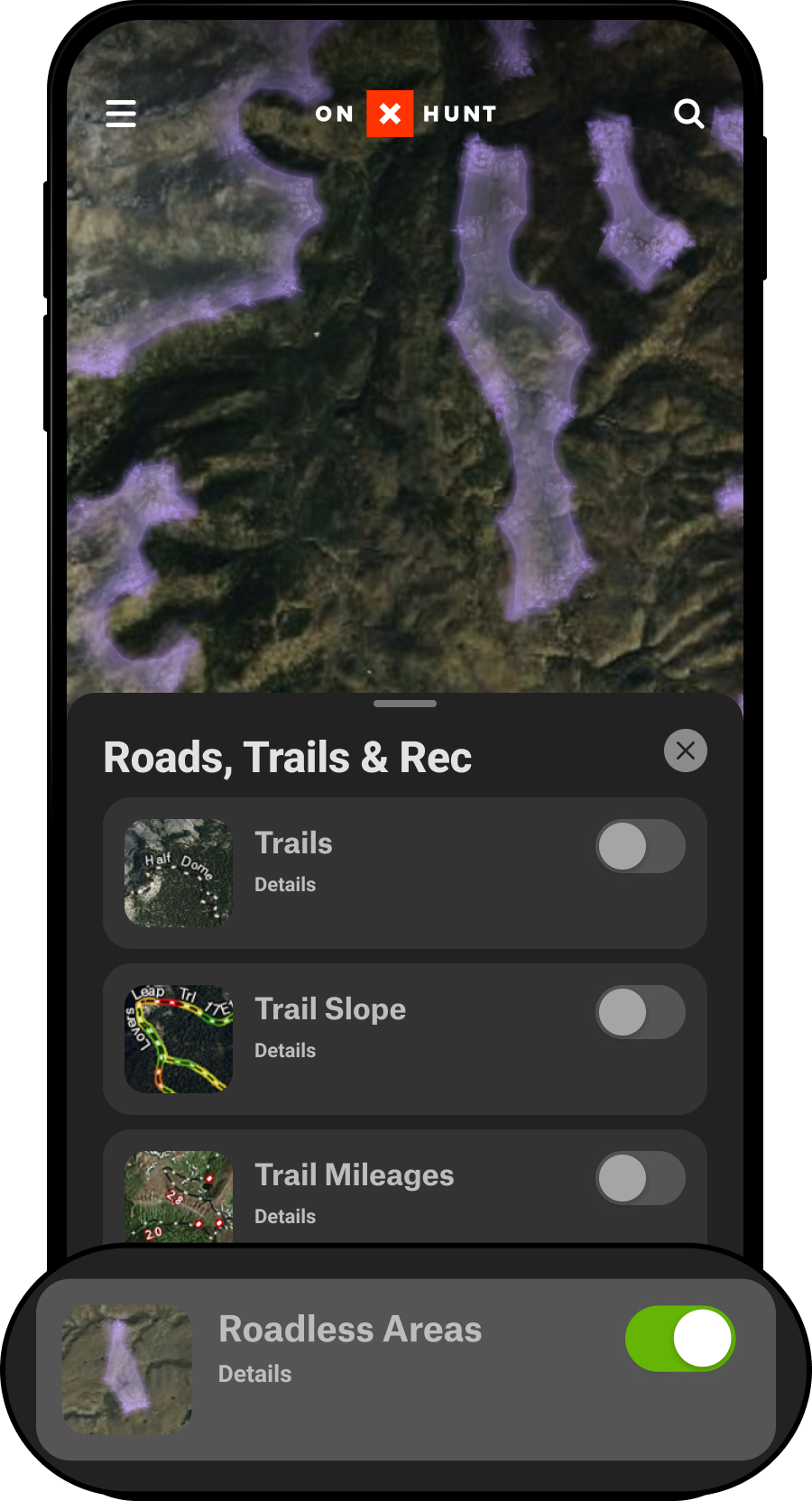Roadless Areas Layer Map Layers Menu Hunt App.png