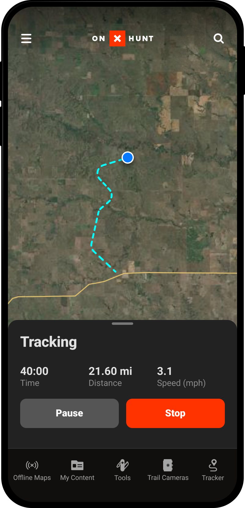 Track on map Tracker Running Hunt App.png