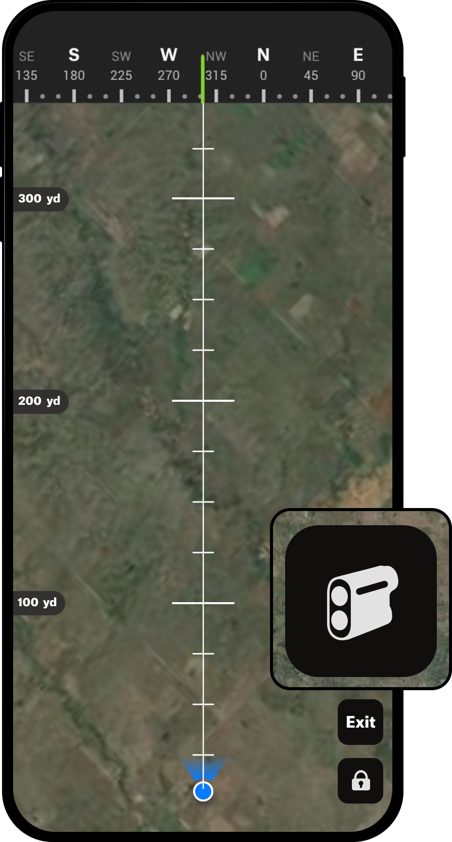 Rangefinder Button Rangefinder Mode Hunt App.png