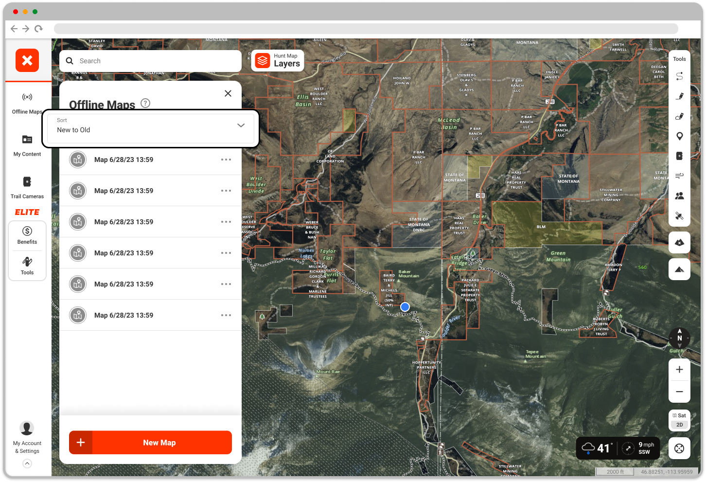 Sort Offline Maps Menu Hunt Web.png
