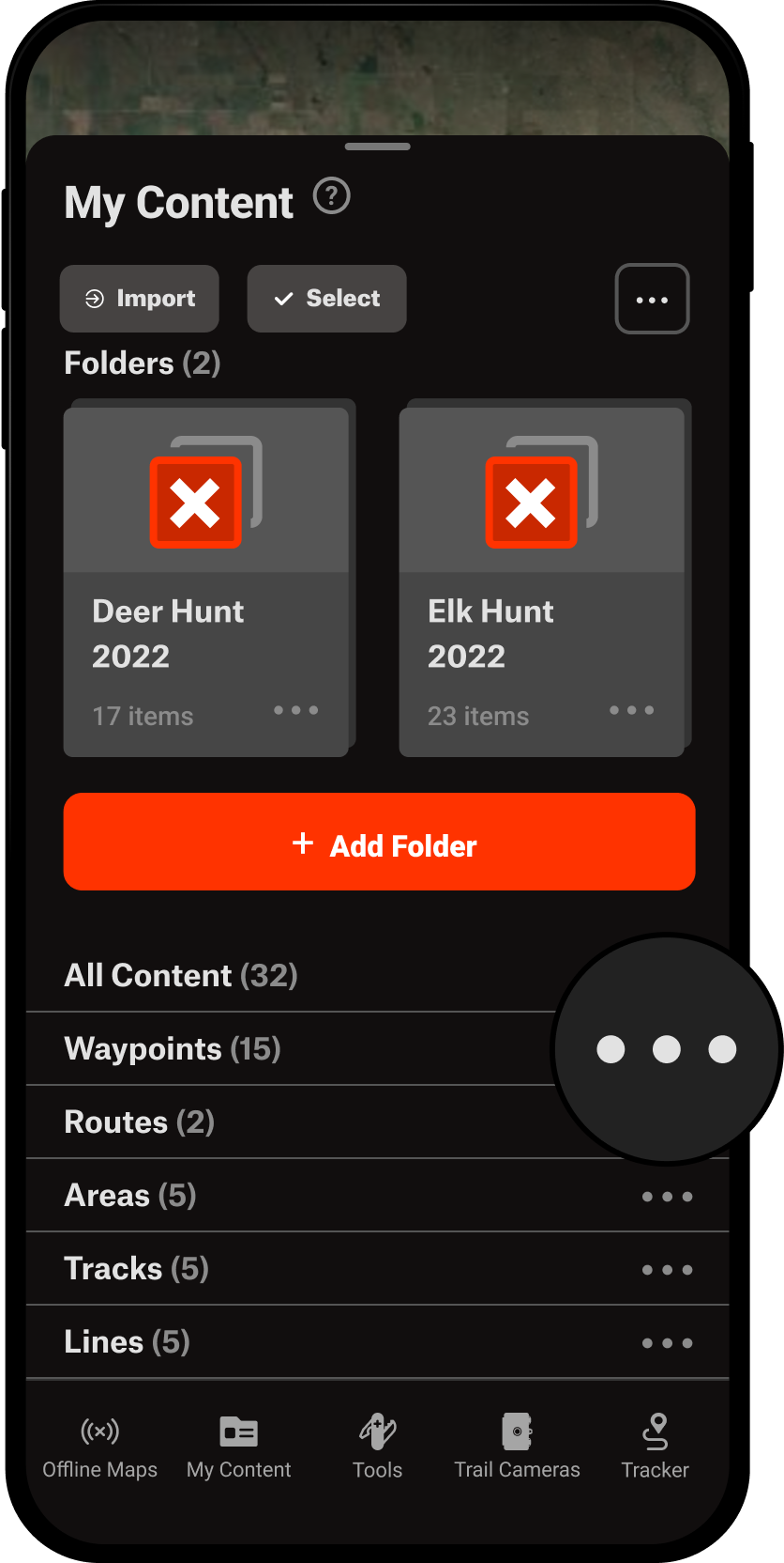Markup Type Options My Content Menu Hunt App.png
