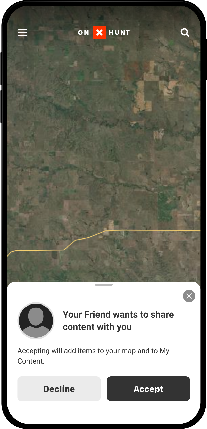 Receive Share Nearby Card Hunt App.png