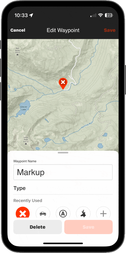 Hunt App Edit Markup.gif